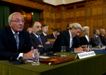 Members of the Delegation of the Russian Federation at the opening of the public hearings of the International Court of Justice in the case concerning Application of the International Convention on the Elimination of All Forms of Racial Discrimination (Georgia v. Russian Federation), Preliminary Objections, on 13 September 2010.