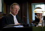 The President of the International Court of Justice, Judge Hisashi Owada (Japan), at the opening of the public hearings of the International Court of Justice in the case concerning the Request for Interpretation of the Judgment of 15 June 1962 in the Case concerning the Temple of Preah Vihear (Cambodia v. Thailand) (Cambodia v. Thailand), on 30 May 2011.