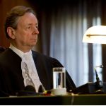 The Registrar of the ICJ, Mr Philippe Couvreur, during ICJ hearings in the Belgium v. Senegal case, on 12 March 2012.
