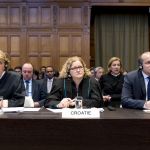 Application of the Convention on the Prevention and Punishment of the Crime of Genocide (Croatia v. Serbia) - Judgment - Public sitting of Tuesday 3 February 2015 - Members of the Delegation of Croatia. 