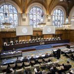 View of the ICJ courtroom on the opening day of the hearings. 