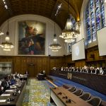 View of the ICJ courtroom on 7 December 2016 (Delivery of the Order of the Court). 
