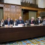 Membres de la délégation de la Fédération de Russie le 19 avril 2017 (lecture de l’ordonnance de la Cour). 