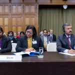  Membres de la délégation de l’Inde le 18 mai 2017 (lecture de l’ordonnance de la Cour). 