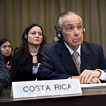 L’agent du Costa Rica, S.Exc. M. Edgar Ugalde Álvarez, le 2 février 2018