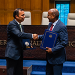  Award of the Diplomatic Merit Medal “Doctor José Gustavo Guerrero” to 	the International Court of Justice