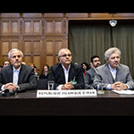 Membres de la délégation de la République islamique d’Iran, le 13 février 2019 (lecture de l’arrêt de la Cour)