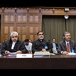 Members of the Delegation of India on the first day of the hearings 