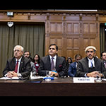 Members of the Delegation of Pakistan on the first day of the hearings 