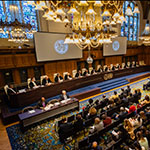 View of the ICJ courtroom on 25 February 2019 (delivery of the Advisory Opinion of the Court) 