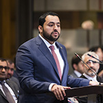 L’agent du Qatar, M. Mohammed Abdulaziz Al-Khulaifi, à l’ouverture du premier tour d’observations orales du Qatar
