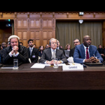 Members of the Delegation of The Gambia on the first day of the hearings 