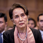 L’agente du Myanmar, S. Exc. Mme Aung San Suu Kyi à l’ouverture des audiences