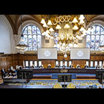 View of the ICJ courtroom at the opening of the hearings