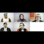 Membres de la délégation des Emirats arabes unis à l’ouverture des audiences