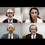 Membres de la délégation du Qatar  à l’ouverture du premier tour d’observations orales du Qatar
