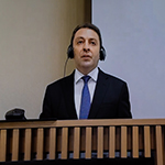 L’agent de l’Azerbaïdjan, S. Exc. M. Elnur Mammadov, vice-ministre des affaires étrangères, République d’Azerbaïdjan, le premier jour des audiences