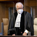 The President of the Court, H.E. Judge Joan E. Donoghue, at the opening of the hearing