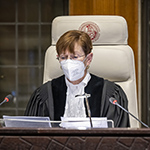 The President of the Court, H.E. Judge Joan E. Donoghue 