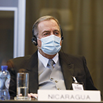 L’agent du Nicaragua, S. Exc. M. Carlos José Argüello Gómez