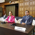 Members of the Delegation of Armenia at the start of the public sitting