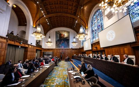 View of the ICJ Court room