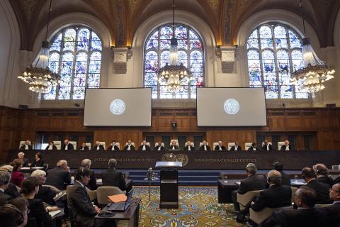 Members Of The International Court Of Justice At The Opening Of The ...