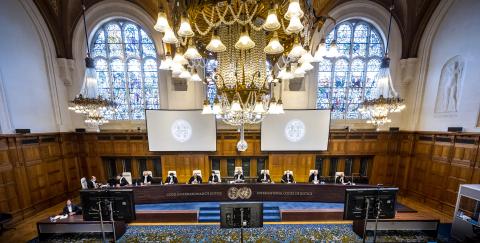 View Of The ICJ Courtroom On 16 September 2020 | INTERNATIONAL COURT OF ...