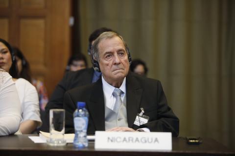 The Agent of Nicaragua, HE Mr Carlos José Argüello Gómez