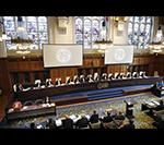 View of the ICJ courtroom on the opening day of the hearings. 