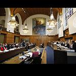 View of the ICJ courtroom on the opening day of the hearings.