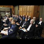 View of the ICJ courtroom on the day of the oral observations of the intervening States