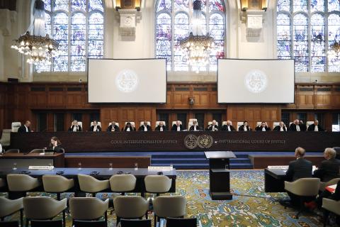 The Members of the Court at the start of the hearing 