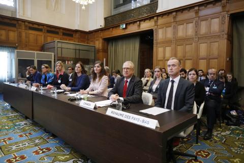 Members of the Delegation of the Applicants at the start of the hearing