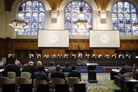 The Members of the Court at the start of the hearings