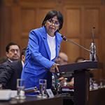 HE Ms Delcy Rodríguez, Executive Vice-President of Venezuela, at the opening of Venezuela’s oral arguments 