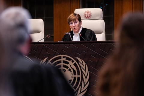 The President of the Court, H.E. Judge Joan E. Donoghue 