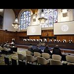 View of the ICJ courtroom