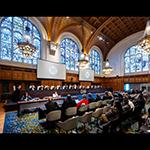 View of the ICJ courtroom