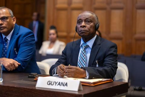 The Agent of Guyana, Hon. Carl B. Greenidge 