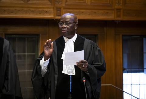 Solemn Declaration by HE Mr Dikgang Ernest Moseneke, judge ad hoc