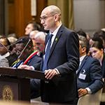 Co-Agent of Israel, Mr Gilad Noam on the second day of hearings 