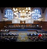 View of the ICJ courtroom 