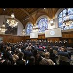 View of the ICJ courtroom