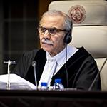 The President of the Court, HE Judge Nawaf Salam, at the start of the hearings