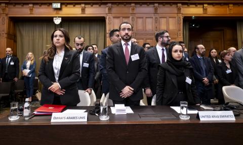 Members of the delegation of the United Arab Emirates