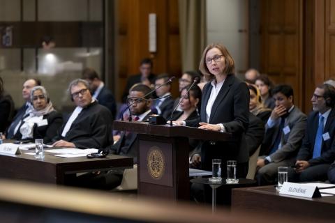 Ms Sally Langrish, Representative of the United Kingdom of Great Britain and Northern Ireland before the International Court of Justice, Legal Adviser and Director General, Legal, Foreign, Commonwealth & Development Office