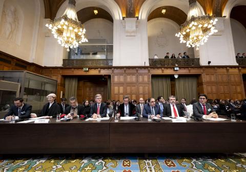 Members of delegation of Armenia on the second day of hearings