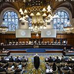 View of the ICJ courtroom on the second day of hearings