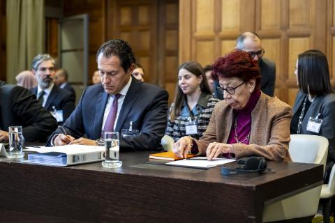 Members of the Delegation of Mexico on the second day of hearings